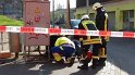 Einsatz BF Koeln Kran beruehrt Oberleitung DB Koeln Gremberg Taunusstr P058